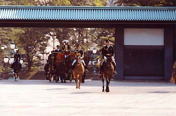 Picture of Horse-drawn Carriage Procession on the Occasion of the Ceremony of the Presentation of Credentials