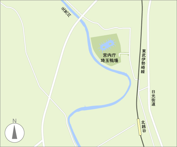 埼玉鴨場案内図