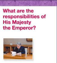 What are the responsibilities of His Majesty the Emperor?