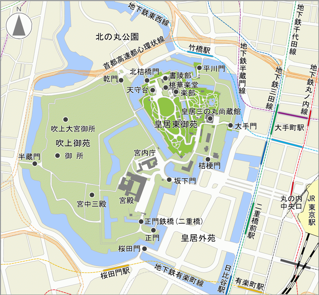 皇居案内図