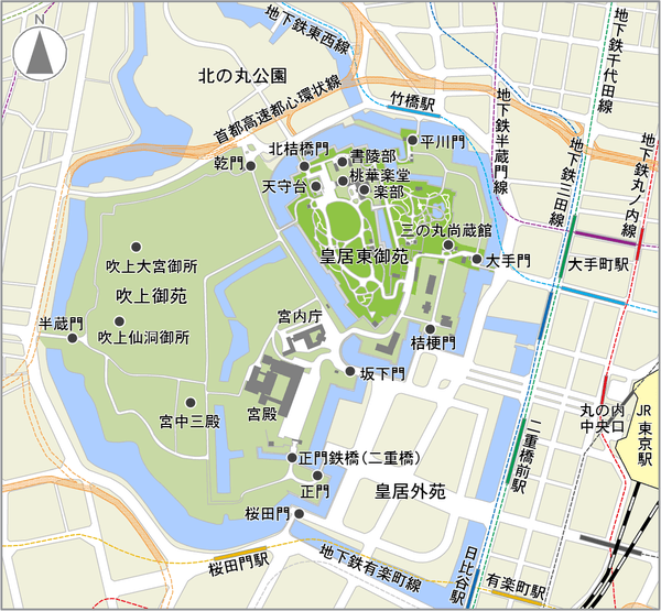 皇居全体図 - 宮内庁