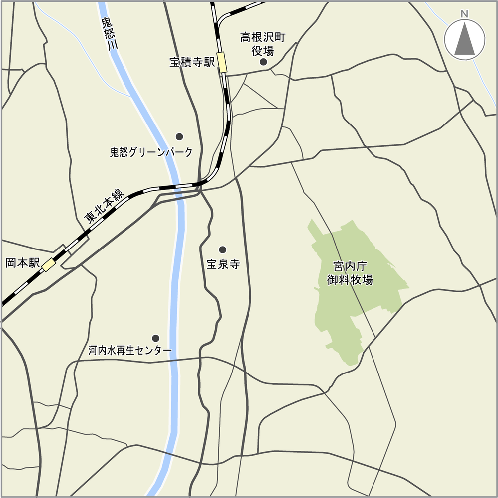 御料牧場案内図