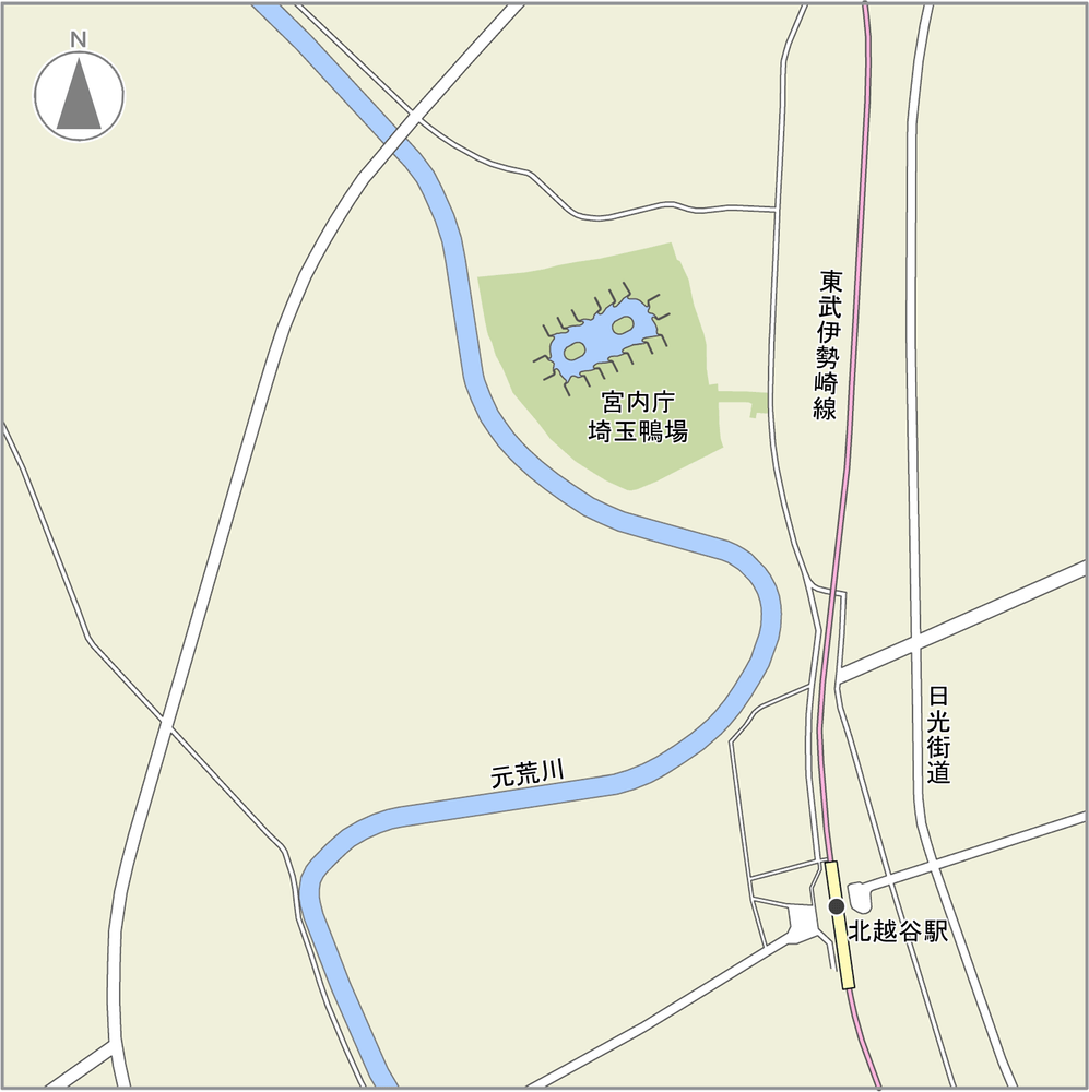 埼玉鴨場案内図