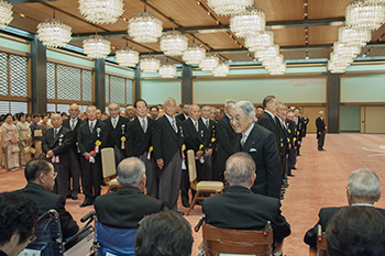 平成25年秋の叙勲中綬章等受章者拝謁