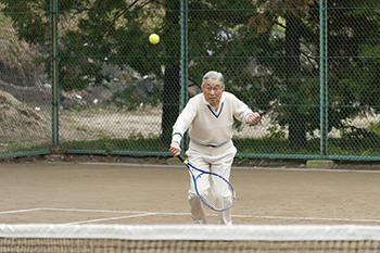 宮内庁職員とのテニス