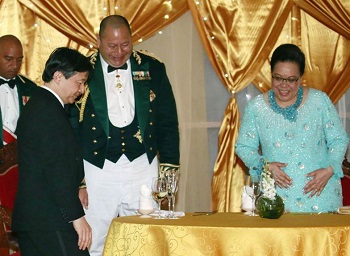 トンガ政府主催夕食会のお写真