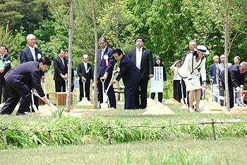 記念植樹のお写真