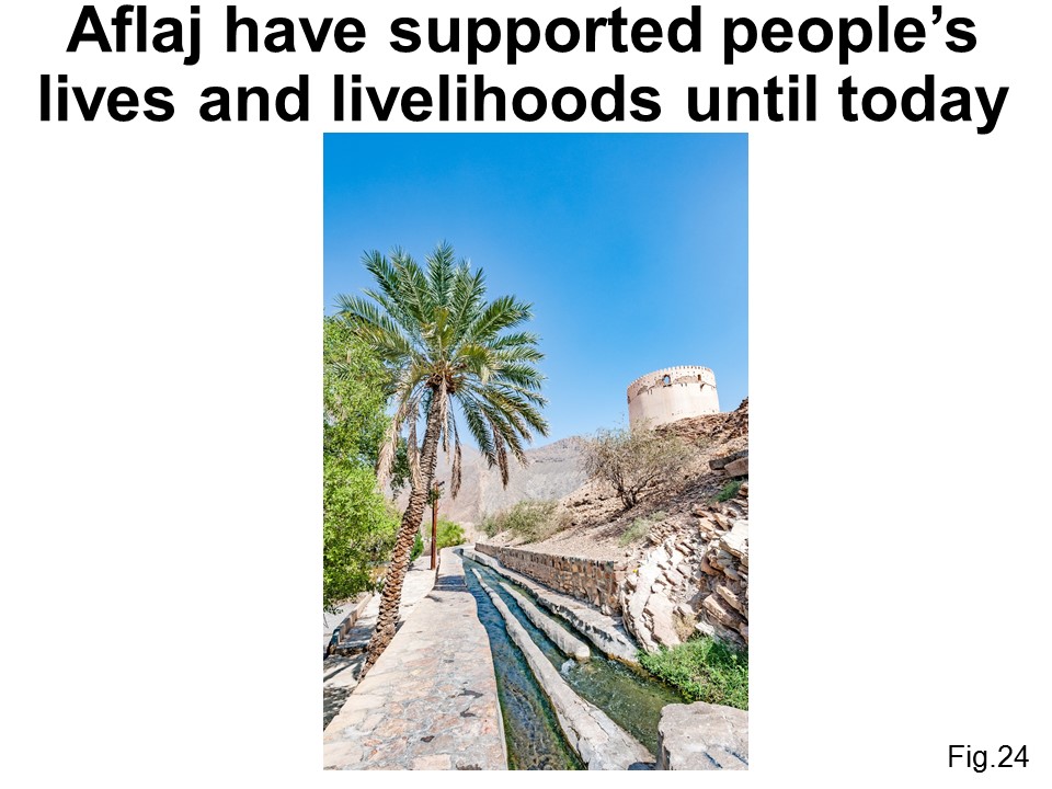 Aflaj have supported people’s lives and livelihoods until today