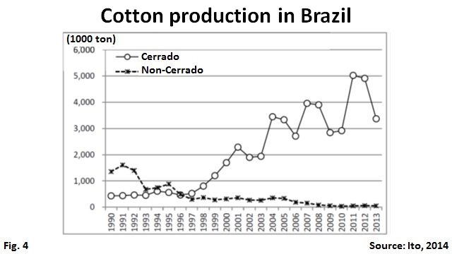 Cotton production in Brazil