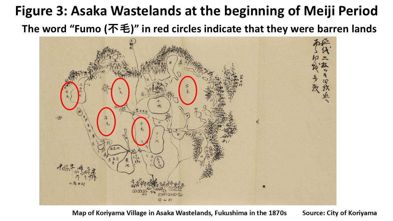 Asaka Wastelands at the beginning of Meiji Period
