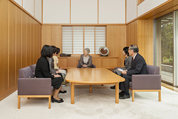 ご接見のお写真