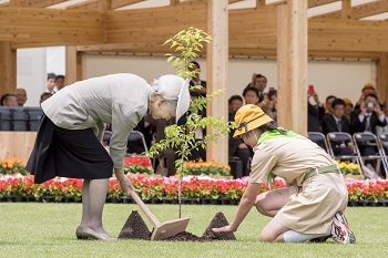 お手植えのお写真