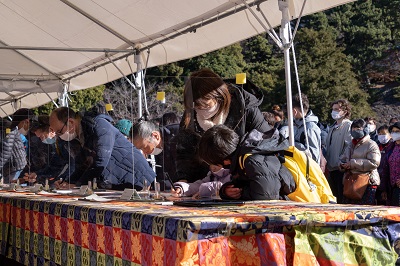 新年一般参賀（記帳）のご様子