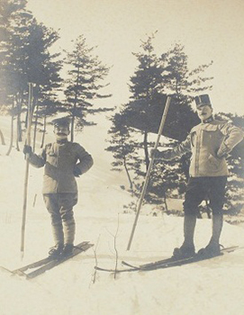 明治45年「雪艇」（スキー）技術伝授関連写真