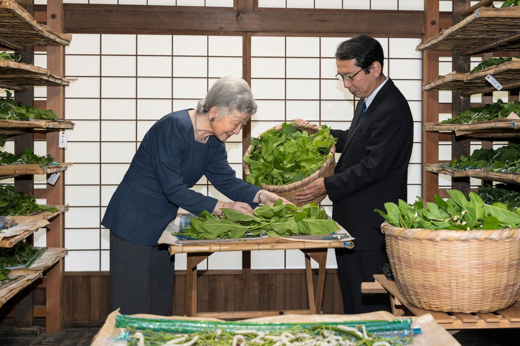 ご給桑になる皇后陛下