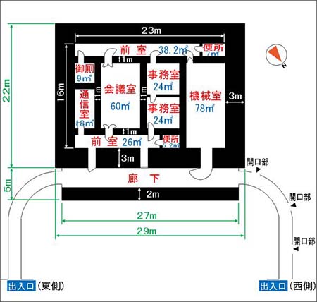 御文庫附属庫平面図