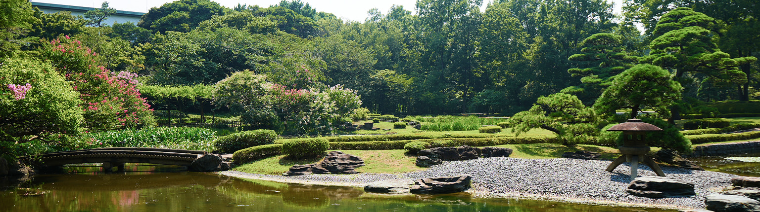 深緑に包まれた二の丸庭園
