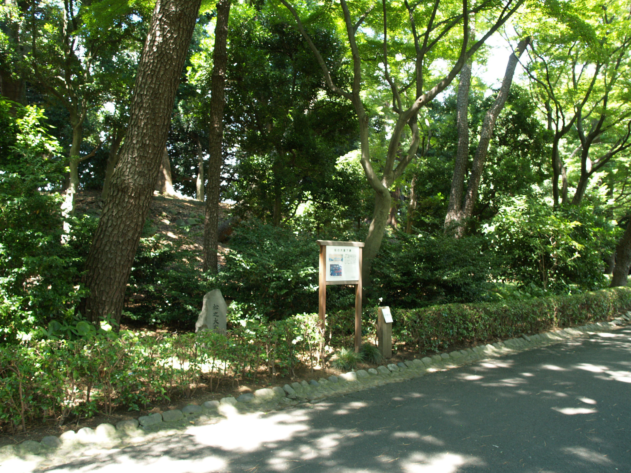 松（まつ）の大廊下跡（おおろうかあと）