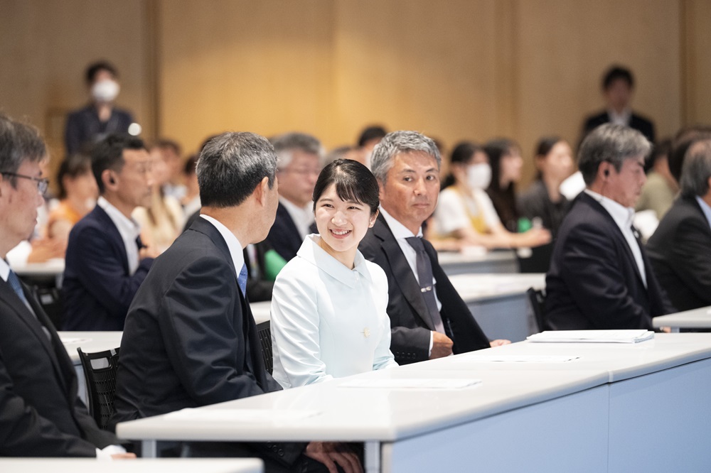 Princess Aiko attending a session of the 2025 National Conference for Disaster Risk Reduction Promotion