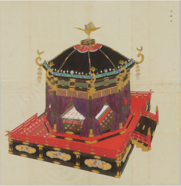 高御座の絵図面（昭和大礼記録のうち）