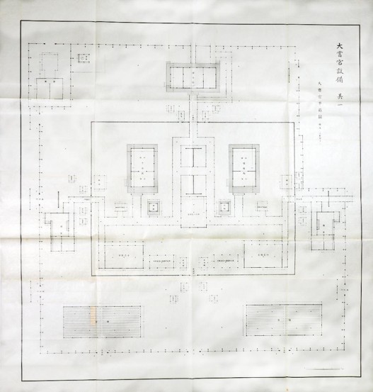 大嘗宮平面図（昭和大礼記録のうち）